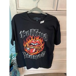 COPY - Mens Rolling Stones Flaming Tattoo graphic shirt large NWT